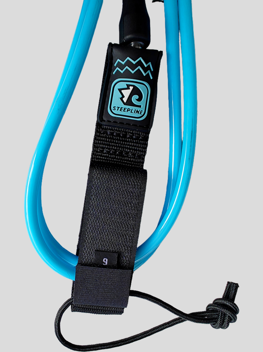 Steepline Premium Surf Leash 7mm — Blue