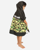 Kids’ Camo Surf Poncho - Fun and Functional Beach Changing Robe