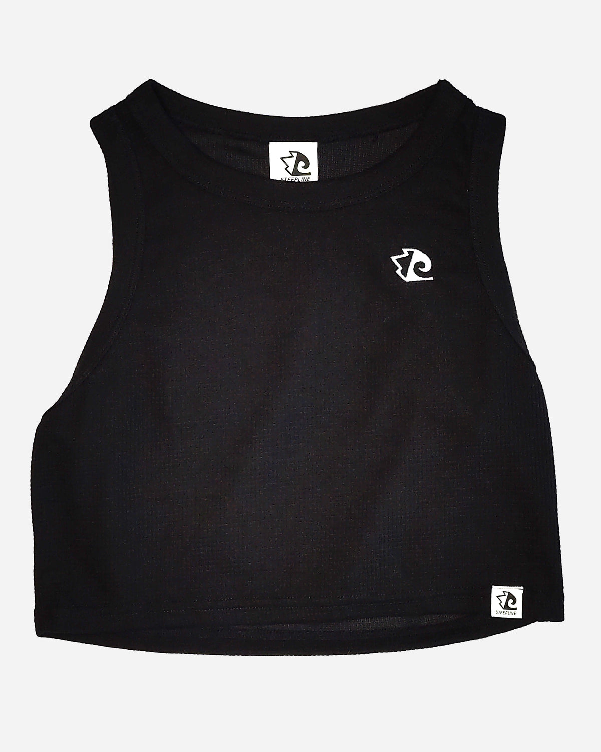 Black Women's Sport Crop Top - Classic and Premium Design