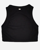 Black Women's Sport Crop Top - Classic and Premium Design