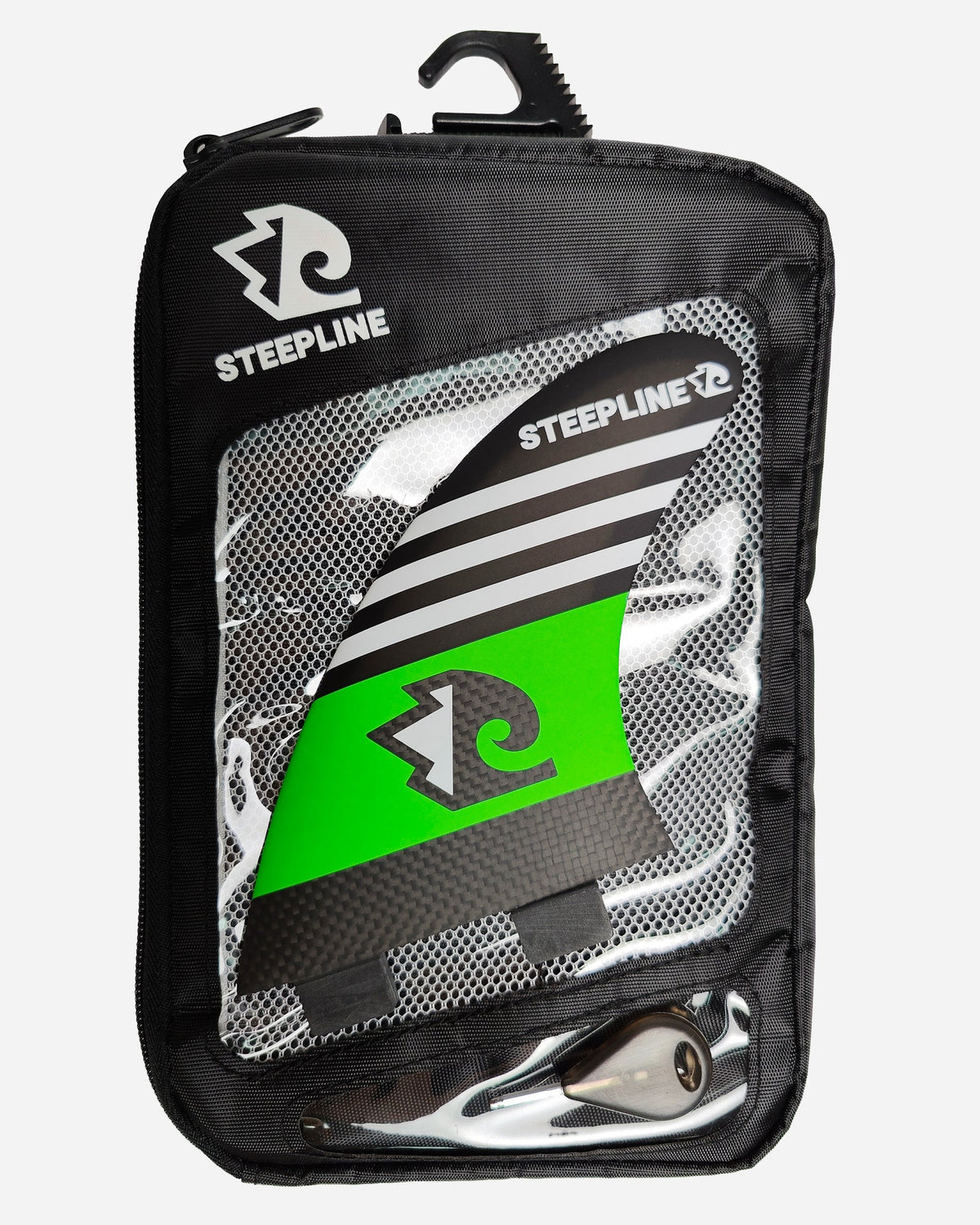 Green Carbon Fiber Surf Fin - Premium Performance and Style
