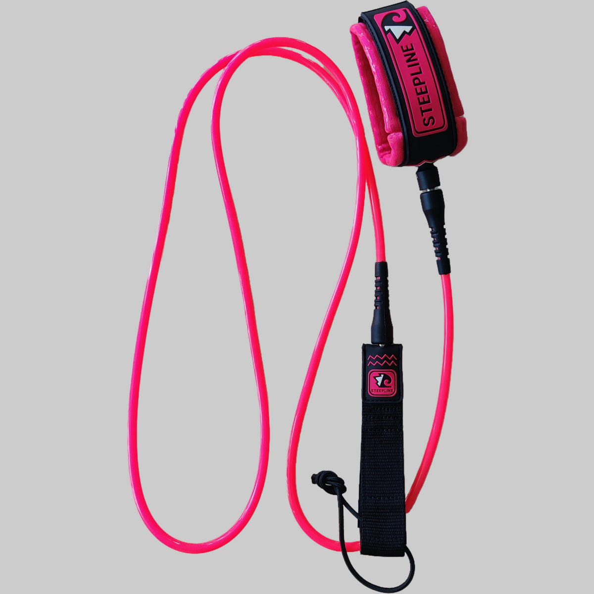 Steepline Premium Surf Leash 7mm — Pink
